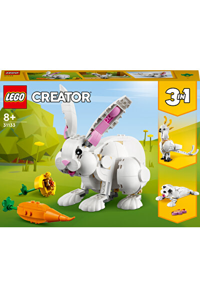 LEGO® Creator 3’ü 1 Arada Beyaz Tavşan 31133 - 8 Yaş ve Üzeri Çocuklar Için Kakadu Papağanı ve Beyaz Fok Içeren Yaratıcı Oyuncak Yapım Seti (258 Parça)