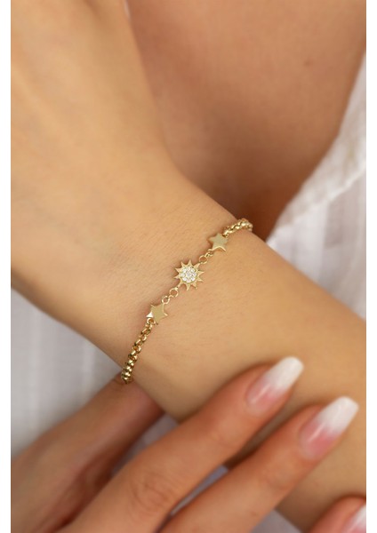 Altın Yıldızlı Güneş Bileklik