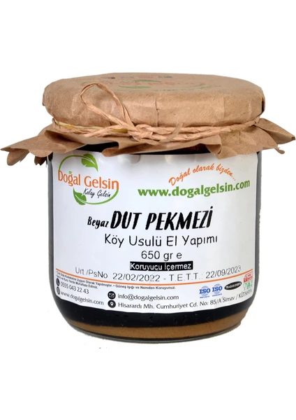 Doğal Gelsin Kolay Gelsin Dut (Beyaz) Pekmezi - 650 gr