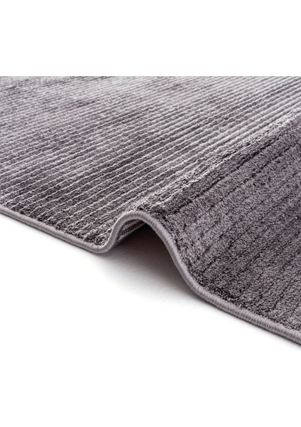 Vetrina 3604 Antrasit Yumuşak Doku Halı Kilim Salon Mutfak Koridor Kesme Yolluk Dokuma Makine Halısı