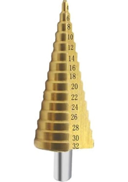 4-32 mm Kademeli Matkap Ucu Alüminyum Sac Demir Delme Panç
