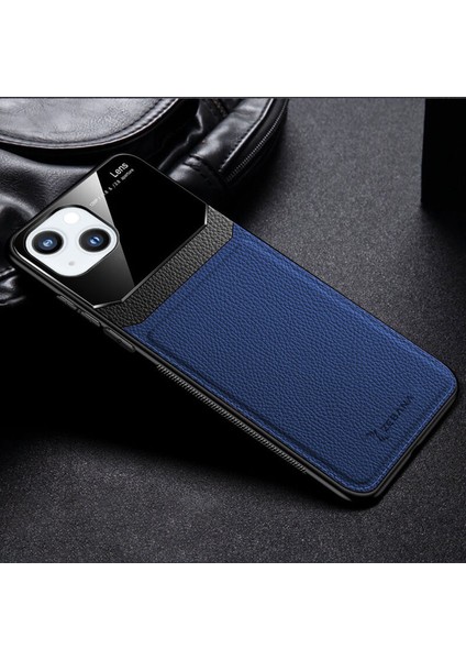 Apple iPhone 13 Mini Kılıf Zebana Lens Deri Kılıf Mavi fiyatları