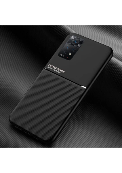 Xiaomi Redmi Note 11 Kılıf Zebana Design Silikon Kılıf Siyah