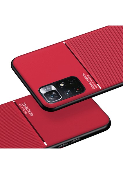 Xiaomi Redmi Note 11 Pro 5g Kılıf Zebana Design Silikon Kılıf Kırmızı