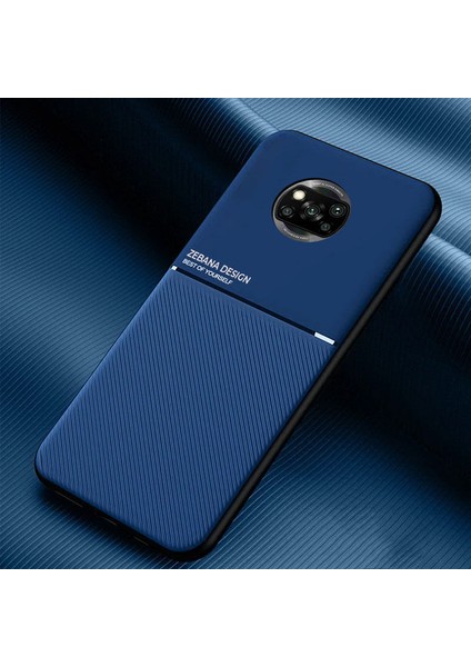 Xiaomi Poco X3 Pro Kılıf Zebana Design Silikon Kılıf Mavi