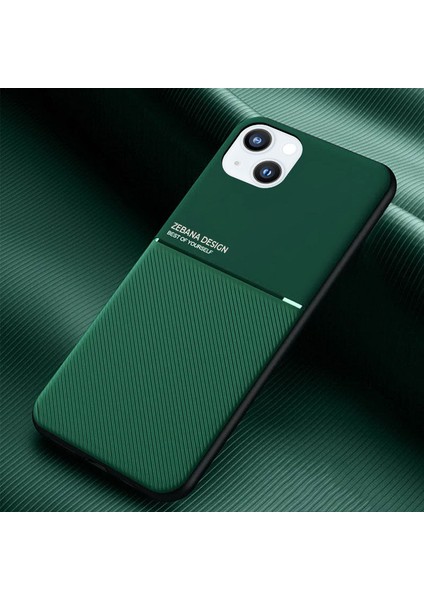 Apple iPhone 14 Kılıf Zebana Design Silikon Kılıf Yeşil