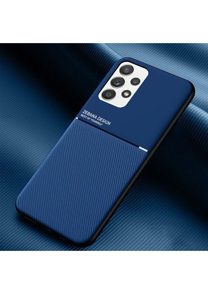 Samsung Galaxy A52S 5g Kılıf Zebana Design Silikon Kılıf Mavi