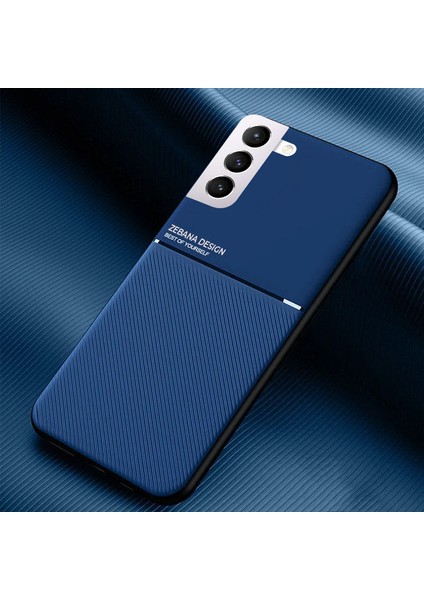 Samsung Galaxy S22 Kılıf Zebana Design Silikon Kılıf Mavi