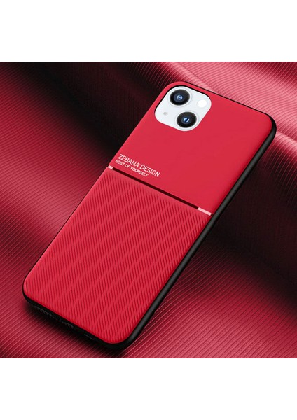 Apple iPhone 13 Kılıf Zebana Design Silikon Kılıf Kırmızı