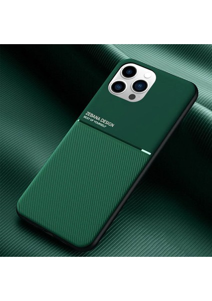 Apple iPhone 13 Pro Max Kılıf Zebana Design Silikon Kılıf Yeşil