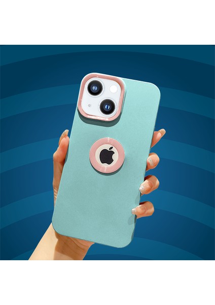 Apple iPhone 14 Kılıf Zebana Candy Silikon Kılıf Turkuaz