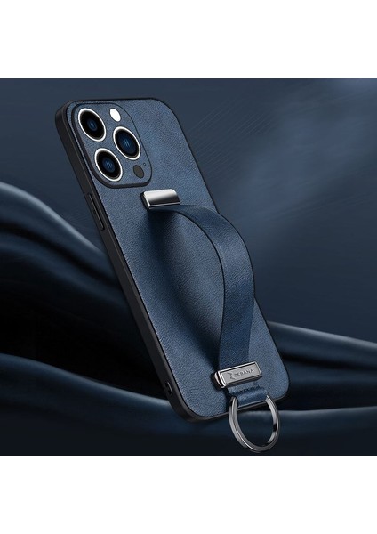 Apple iPhone 12 Pro Kılıf Zebana Classic Deri Kılıf Lacivert