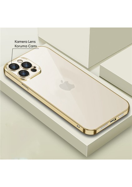Apple iPhone 13 Pro Kılıf Live Silikon Kılıf Gold