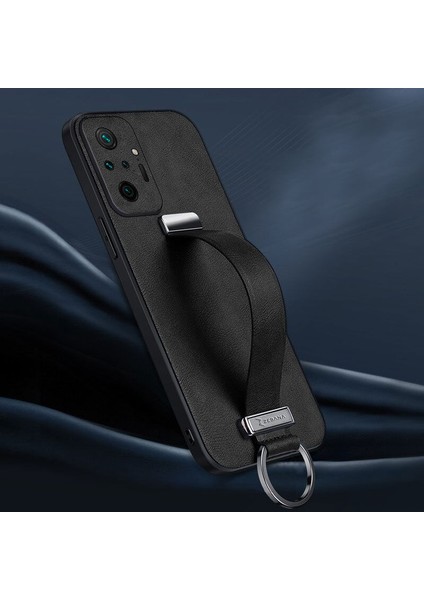 Xiaomi Redmi Note 10 Pro Kılıf Zebana Classic Deri Kılıf Siyah