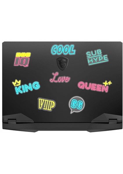 King Queen Temalı Laptop Notebook Telefon Tablet Sticker Seti 10 Parça fiyatları