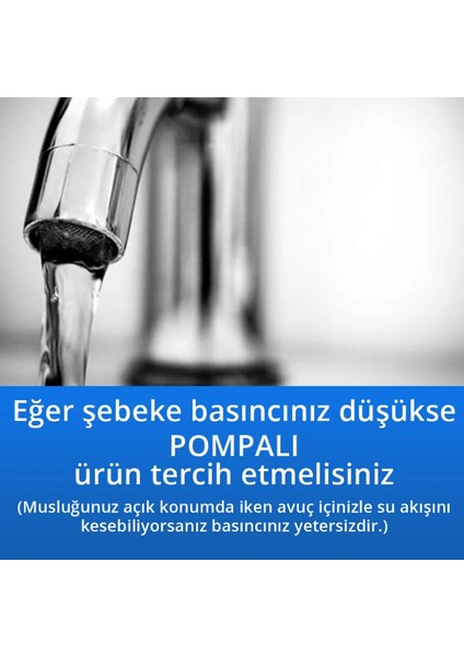 Spring Water 11 Aşamalı Pompalı Motorlu Su Arıtma Cihazı