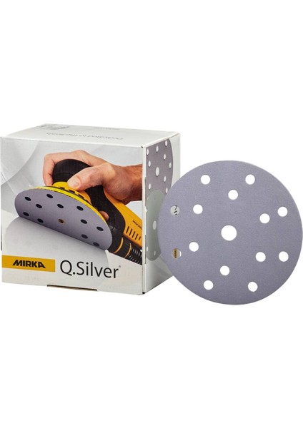 Q.silver 150 mm Grip 15 Delikli Film Zımpara