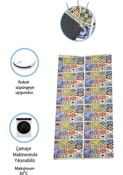 Home Kesme Yolluk (Gökkuşağı) Yumuşak Tuşeli Pamuk Taban Robot Süpürgeye Uygun fırsatları