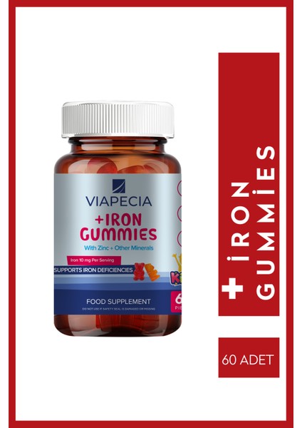 Multivitamin + Iron Gummies 60 Gummies