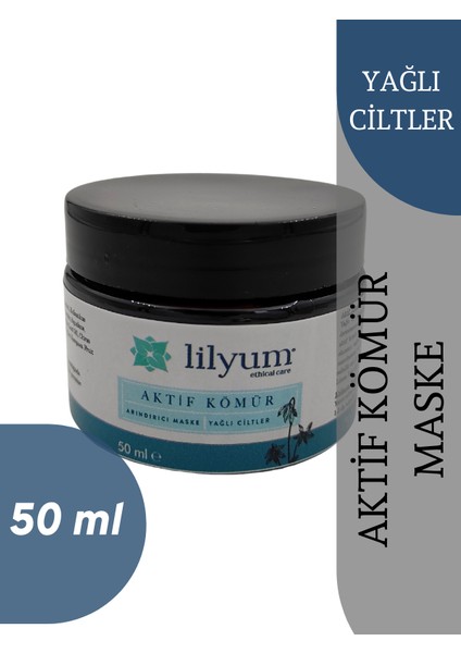 Lilyum Etik Bakım Aktif Kömür Arındırıcı Maske - 50 ml