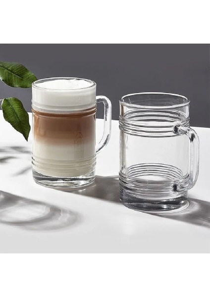 Tin Can Sert Kulplu Bardak 400 cc 6 Adet - 55673