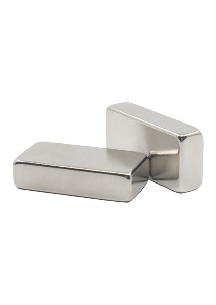 2 Adet Plaka Mıknatısı 40 x 20 x 5 Güçlü Neodyum Mıknatıs Magnet