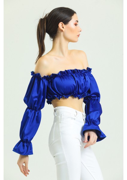 Mavi Crop Bluz fırsatları