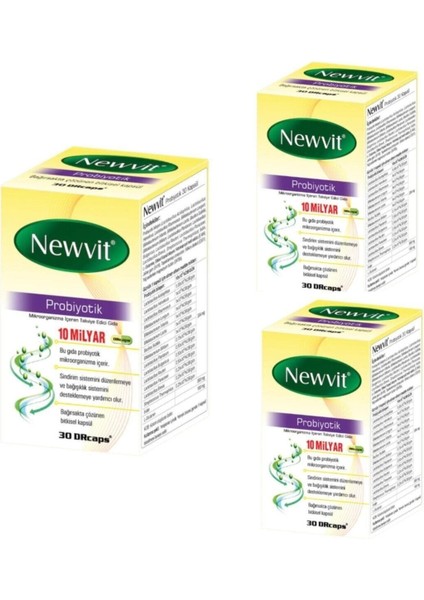 Probiyotik 30 Kapsül 3'Lü Set