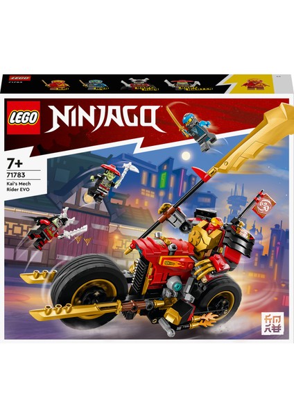 NINJAGO® Kai’nin Robot Motosikleti EVO 71783 - 7 Yaş ve Üzeri Çocuklar için Kai  Minifigürleri İçeren Yaratıcı Oyuncak Yapım Seti (312 Parça)