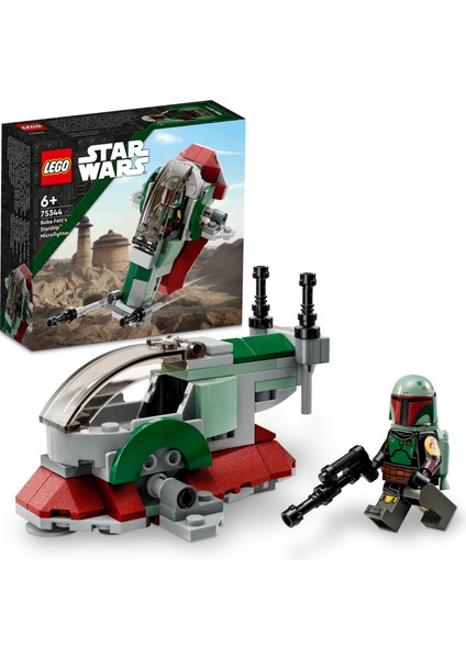 ® Star Wars Boba Fett'in Starship'i Mikro Savaşçı 75344 - 6 Yaş ve Üzeri Çocuklar için Oyuncak Yapım Seti (85 Parça)