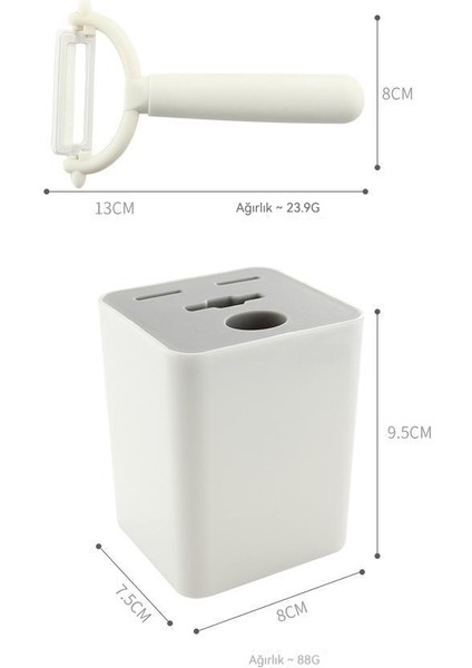 Kavun Planlama Tamamlayıcı Gıda Kesme Meyve Bıçağı Depolama Koltuğu 5 Parça Mutfak Alet Seti indirimleri
