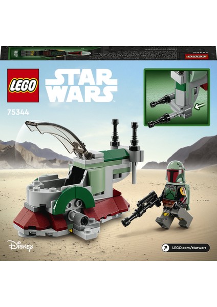 ® Star Wars Boba Fett'in Starship'i Mikro Savaşçı 75344 - 6 Yaş ve Üzeri Çocuklar için Oyuncak Yapım Seti (85 Parça)