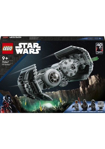 ® Star Wars™ TIE Bombacısı 75347 - 9 Yaş ve Üzeri Çocuklar için Eğlenceli, İnşa Edilebilen Starfighter İçeren Oyuncak Yapım Seti (625 Parça)