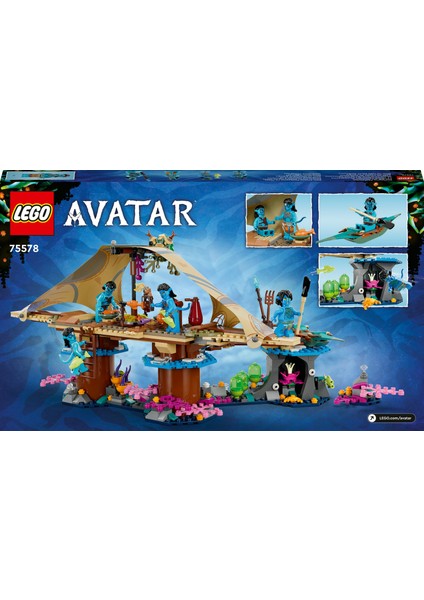 ® Avatar Metkayina Resif Evi 75578 - 9 Yaş ve Üzeri Çocuklar Için 4 Minifigür Içeren Koleksiyonluk Yaratıcı Oyuncak Yapım Seti (528 Parça)