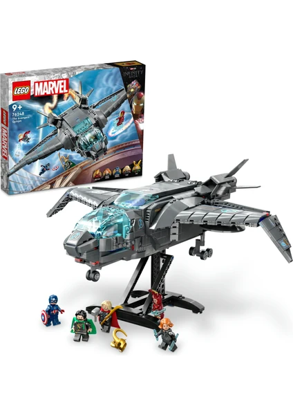 LEGO® Marvel Avengers Quinjeti 76248 - 9 Yaş ve Üzeri Çocuklar Için Avengers Uçağı ve Minifigürler Içeren Yaratıcı Oyuncak Yapım Seti (795 Parça)