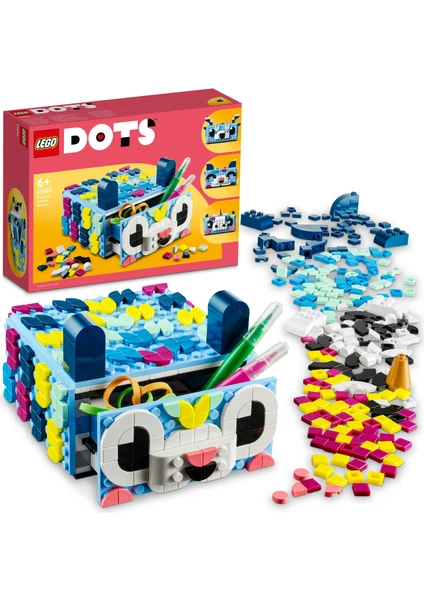 LEGO® Dots Yaratıcı Hayvan Çekmecesi 41805 - 6 Yaş ve Üzeri Çocuklar Için Inşa Edilebilen Kendin Yap Saklama Kutusu (643 Parça)