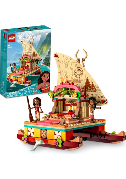 ® | Disney Moana'nın Yol Bulma Teknesi 43210 - 6 Yaş ve Üzeri Çocuklar için Hayal Gücünü Geliştiren Yaratıcı Oyuncak Yapım Seti (321 Parça)