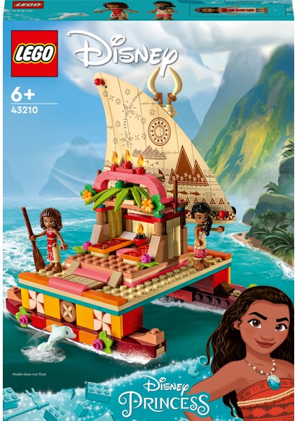 ® | Disney Moana'nın Yol Bulma Teknesi 43210 - 6 Yaş ve Üzeri Çocuklar için Hayal Gücünü Geliştiren Yaratıcı Oyuncak Yapım Seti (321 Parça)