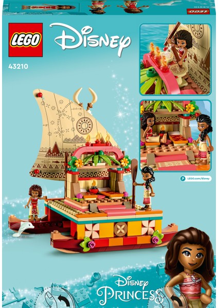 ® | Disney Moana'nın Yol Bulma Teknesi 43210 - 6 Yaş ve Üzeri Çocuklar için Hayal Gücünü Geliştiren Yaratıcı Oyuncak Yapım Seti (321 Parça)