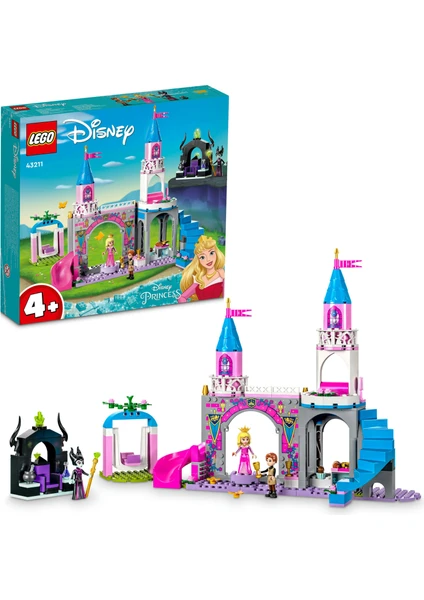 LEGO® | Disney Aurora'nın Şatosu 43211 - 4 Yaş ve Üzeri Prenses Hayranları için Uyuyan Güzel'i İçeren Yaratıcı Oyuncak Yapım Seti (187 Parça)