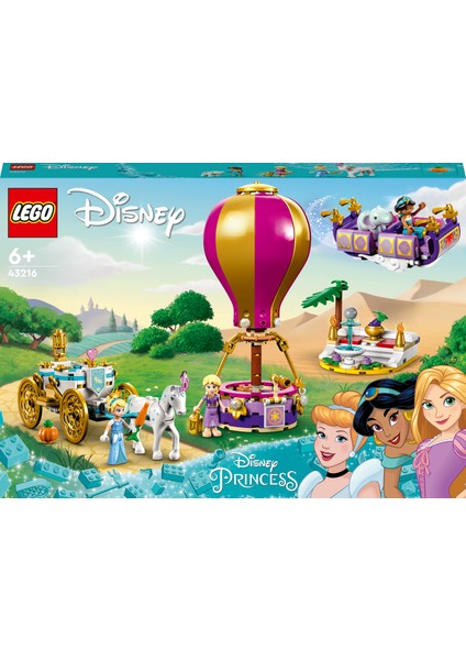 ® | Disney Prensesin Büyülü Yolculuğu 43216 - 6 Yaş ve Üzeri Çocuk Çocuklar İçin Rapunzel, Yasemin ve Sindirella Minifigürü İçeren Eğlenceli Oyunlar Sunan Yaratıcı Oyuncak Yapım Seti (320 Parça) modelleri