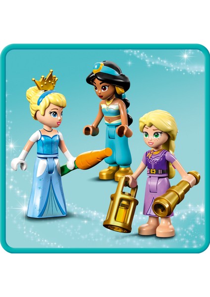 ® | Disney Prensesin Büyülü Yolculuğu 43216 - 6 Yaş ve Üzeri Çocuk Çocuklar İçin Rapunzel, Yasemin ve Sindirella Minifigürü İçeren Eğlenceli Oyunlar Sunan Yaratıcı Oyuncak Yapım Seti (320 Parça) indirimleri