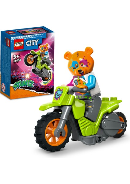 ® City Ayı Gösteri Motosikleti 60356 - 5 Yaş ve Üzeri Çocuklar Için Gerçek Gösteriler Yapabilen Sürücü Minifigürü Içeren Yaratıcı Oyuncak Yapım Seti (10 Parça)