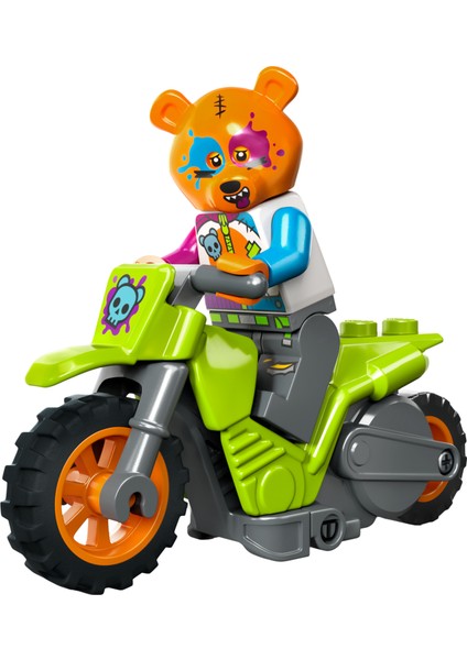 ® City Ayı Gösteri Motosikleti 60356 - 5 Yaş ve Üzeri Çocuklar Için Gerçek Gösteriler Yapabilen Sürücü Minifigürü Içeren Yaratıcı Oyuncak Yapım Seti (10 Parça)