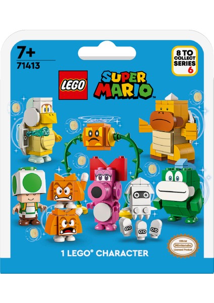 ® Super Mario# Karakter Paketleri # Seri 6 71413 - 7 Yaş ve Üzeri Çocuklar Için Koleksiyonluk Oyuncak Yapım Seti