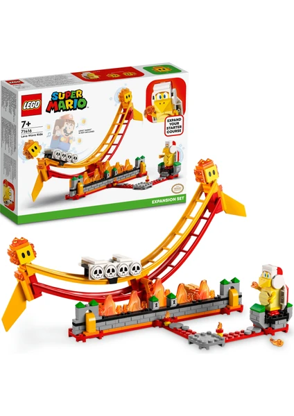 LEGO® Super Mario# Lav Dalgası Ek Macera Seti 71416 - 7 Yaş ve Üzeri Çocuklar Için Koleksiyonluk Yaratıcı Oyuncak Yapım Seti (218 Parça)