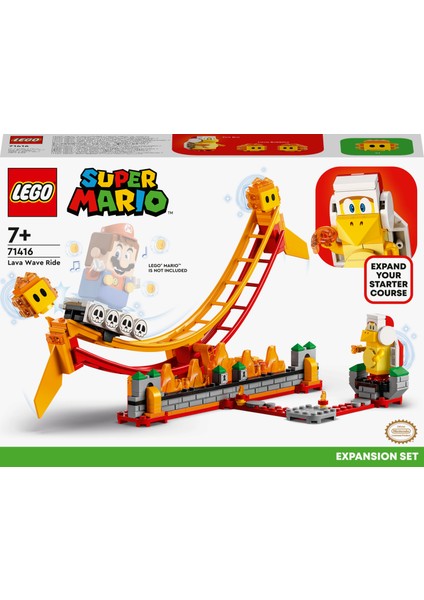 ® Super Mario# Lav Dalgası Ek Macera Seti 71416 - 7 Yaş ve Üzeri Çocuklar Için Koleksiyonluk Yaratıcı Oyuncak Yapım Seti (218 Parça)