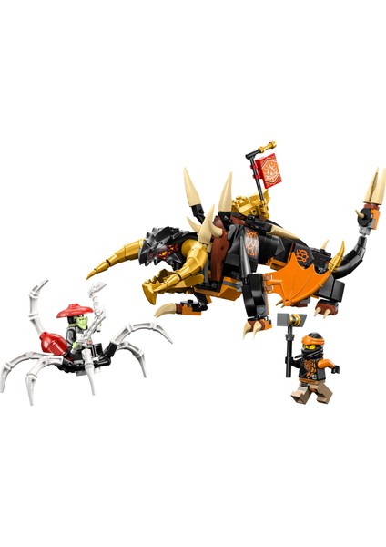 NINJAGO® Cole’un Toprak Ejderhası EVO 71782 - 7 Yaş ve Üzeri Çocuklar İçin Cole ve İskelet Minifigürleri İçeren Yaratıcı Oyuncak Yapım Seti (285 Parça)