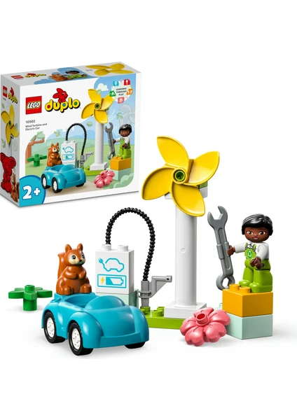 LEGO® DUPLO® Kasabası Rüzgar Türbini 10985 - 2 Yaş ve Üzeri Çocuklar Için Sürdürülebilir Yaşam Eğitici Oyuncak Yapım Seti (16 Parça)