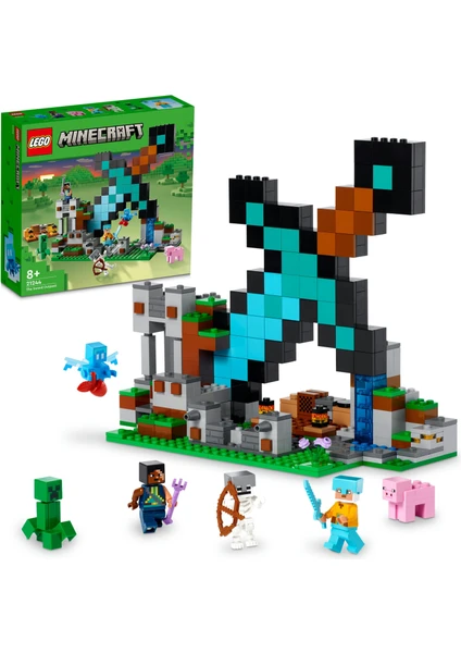 LEGO® Minecraft Kılıç Üssü 21244 - 8 Yaş ve Üzeri Çocuklar Için Iskelet, Creeper ve Daha Fazlasını Içeren Oyuncak Yapım Seti (427 Parça)